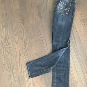 Mossimo dark denim skinny jean size 1 short